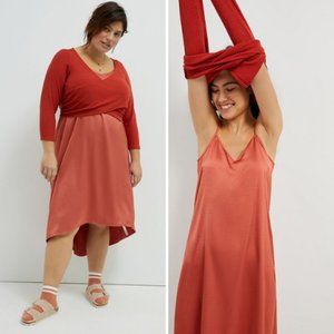 NWT Anthropologie Sweater and Slip Dress Set | 3X